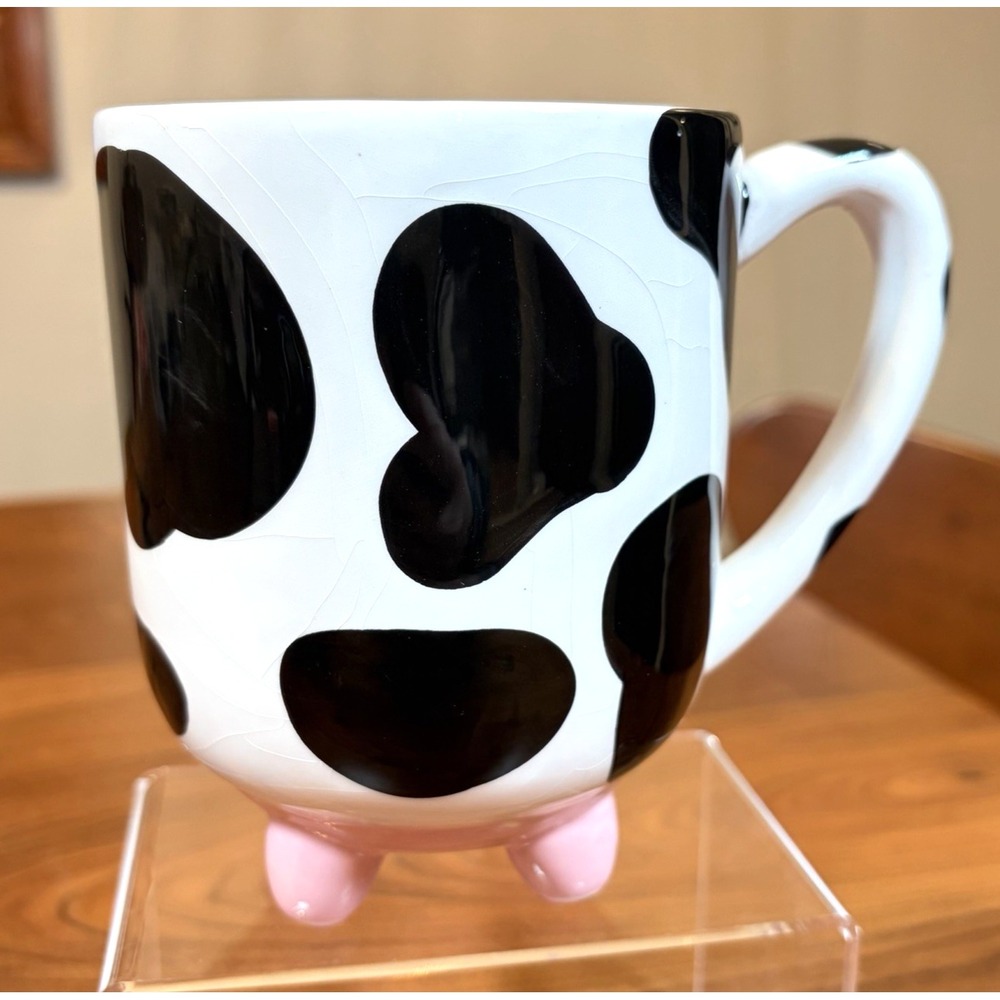 Pier 1 Imports: Udderly Cow Large 20-oz. Ceramic Sculpted 3D Coffee Mug Udders